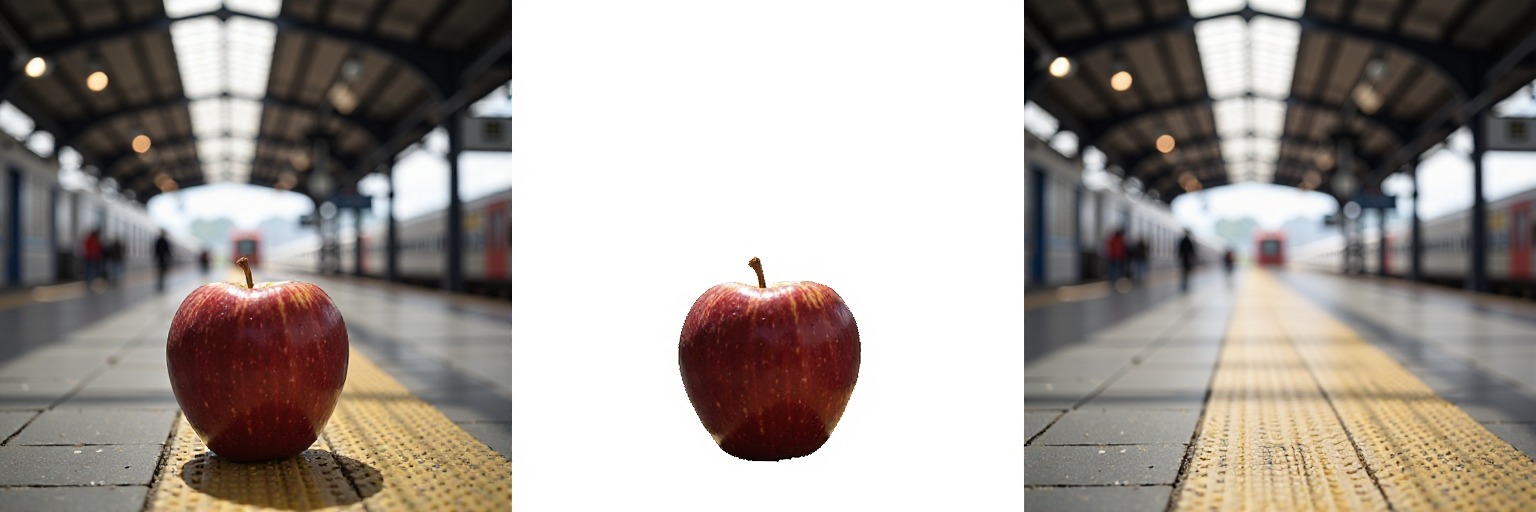 Foreground-background decomposition result 1